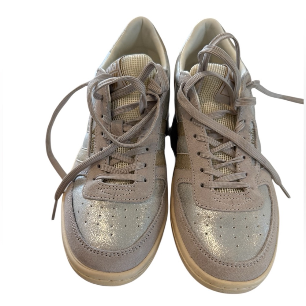 Gola Cream and Silver Sneakers